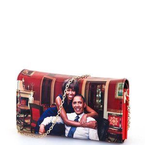 Magazine Cover Picture Crossbody Clutch Wallet